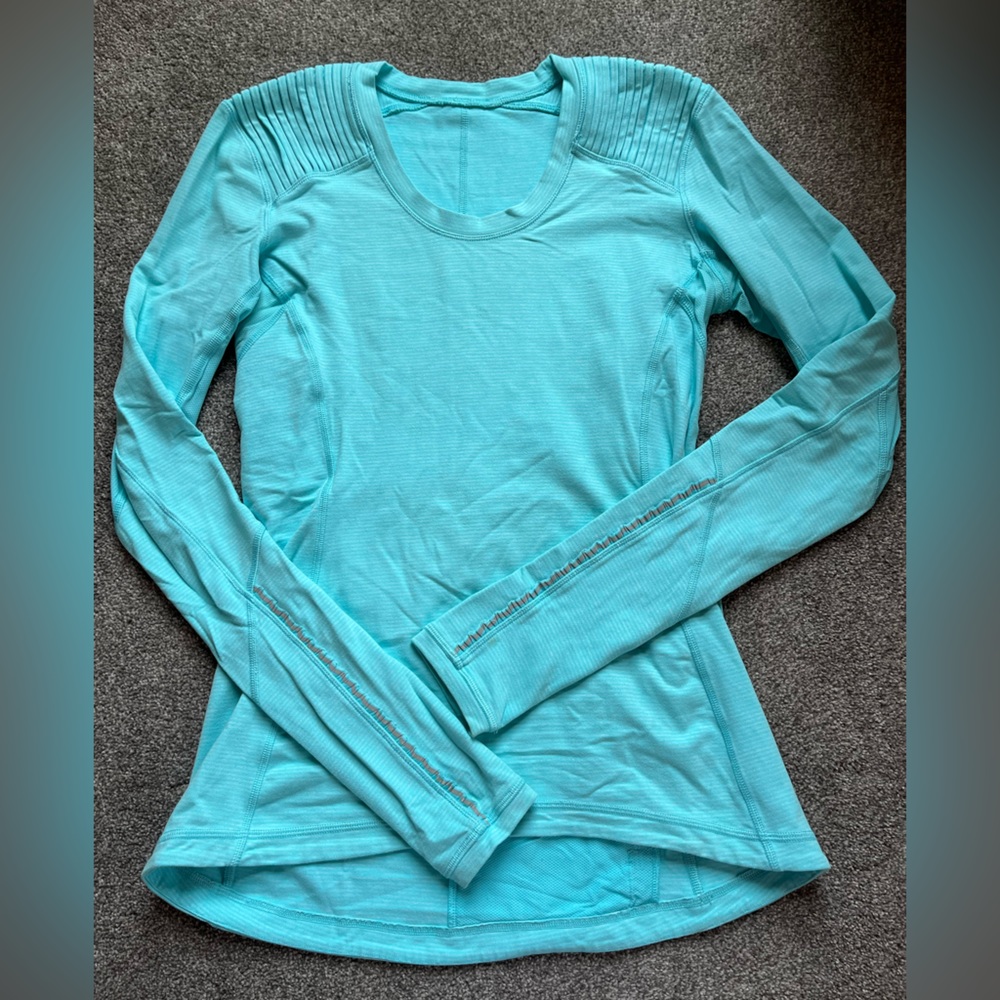 lululemon athletica Blue Long Sleeve Top
